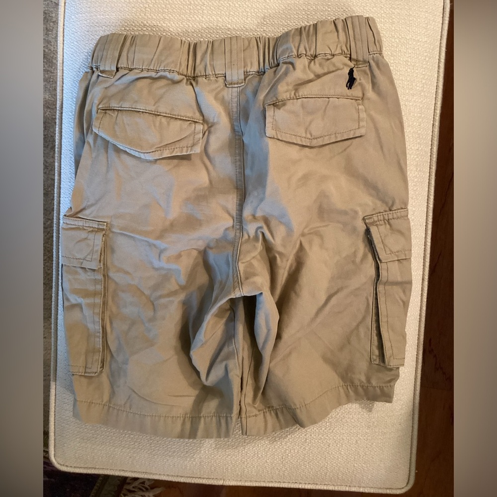 Ralph Lauren boys 12 tan cargo drawstring shorts